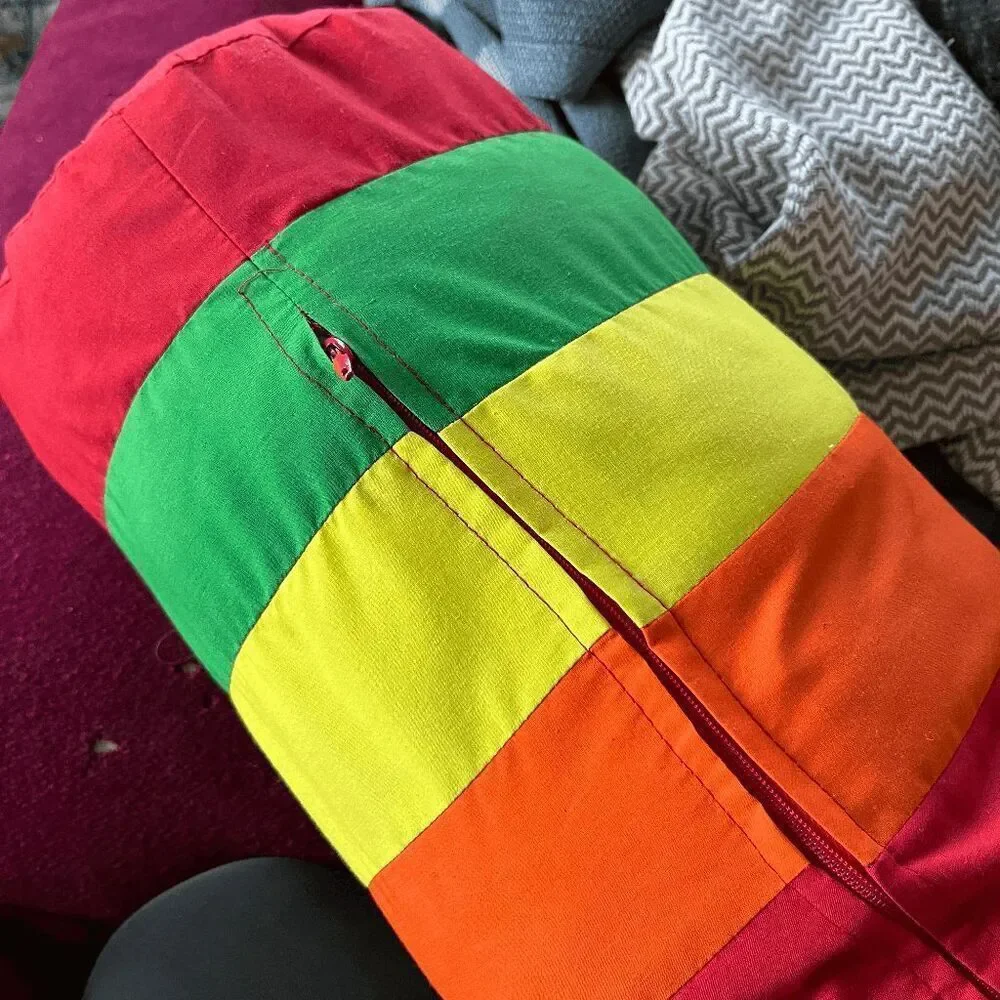 VTG Life Savers Candy Roll Pillow Handmade Quilted Novelty Retro Decor